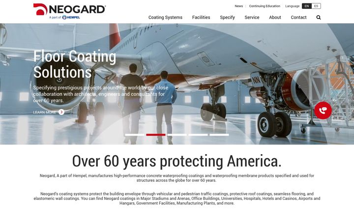 Captura de pantalla de neogard.com