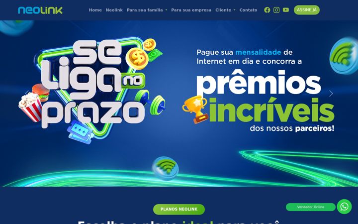 Screenshot of neolink.com.br