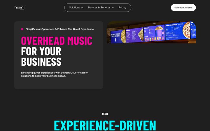 Screenshot of neonscreens.com