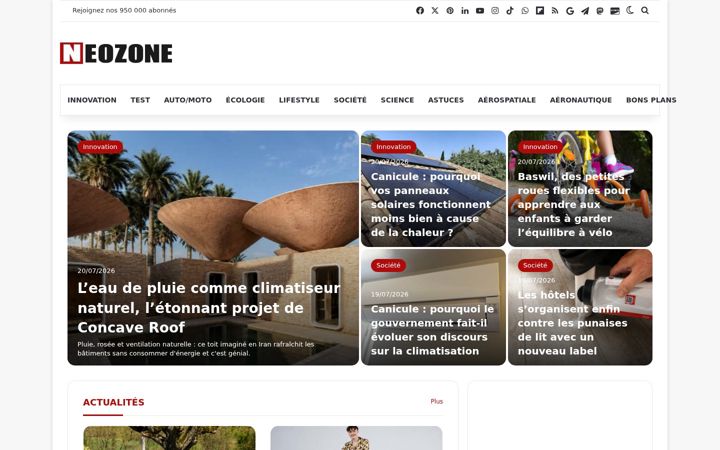 Screenshot of neozone.org