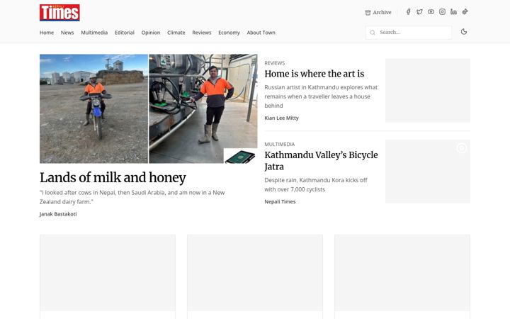 Screenshot of nepalitimes.com