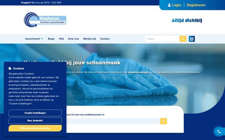 Screenshot of neptunusbv.nl
