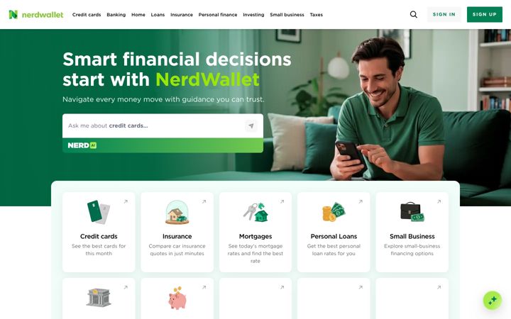 Skærmbillede af nerdwallet.com