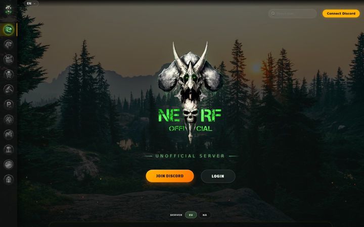 Zrzut ekranu nerfofficial.org