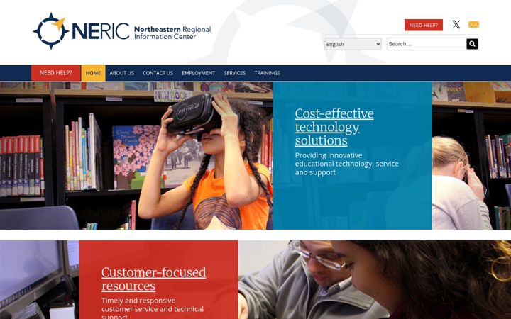 Screenshot of neric.org