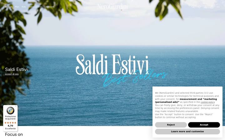 Screenshot of nerogiardini.it
