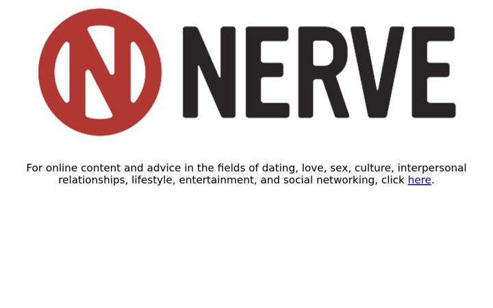 Screenshot of nerve.com