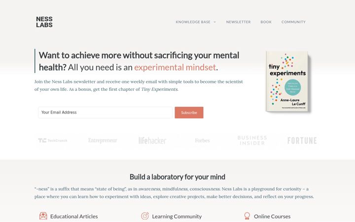 Screenshot of nesslabs.com