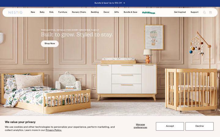 Screenshot von nestig.com
