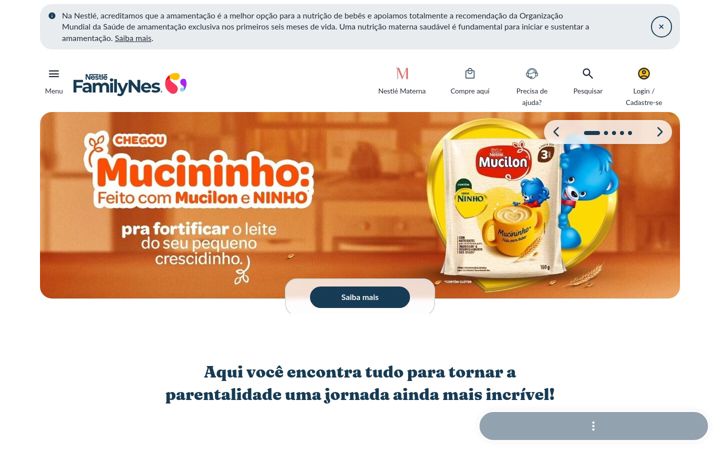 Screenshot of nestlefamilynes.com.br