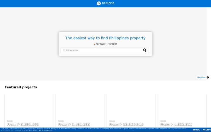 Screenshot of nestoria.com.ph