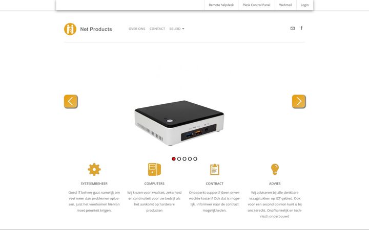 Screenshot of net-products.nl