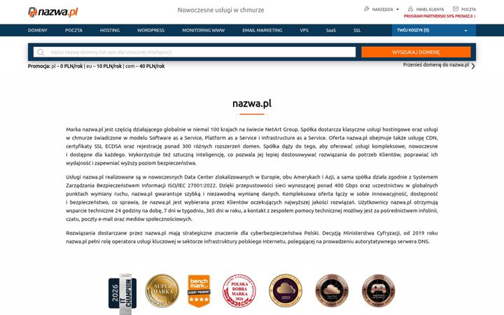 Screenshot of netart.pl