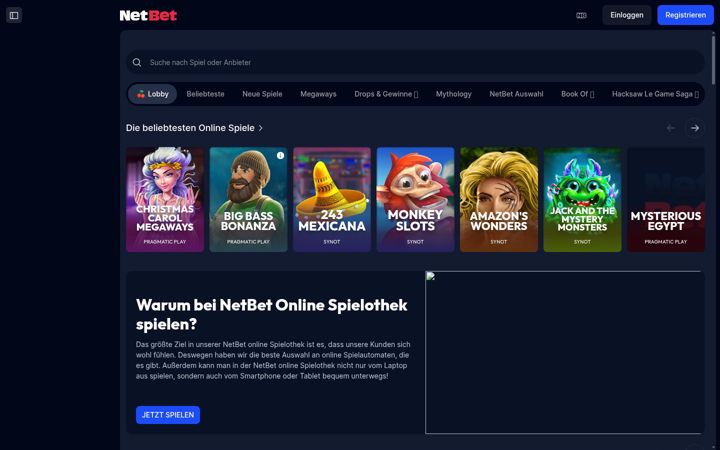Screenshot of netbet.de