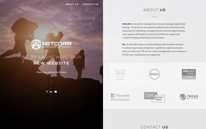 Screenshot of netcorr.com