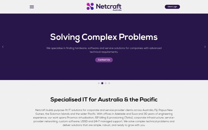 Screenshot of netcraft.com.au