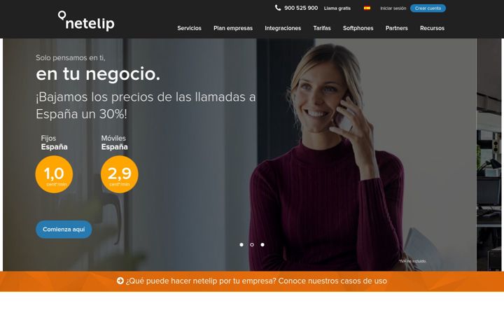 Screenshot of netelip.com