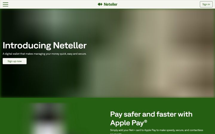 Screenshot van neteller.com