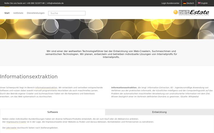 Screenshot of netestate.de