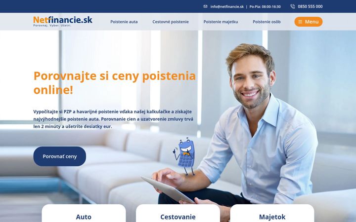 Screenshot di netfinancie.sk