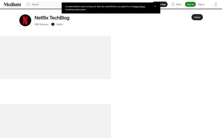 Screenshot von netflixtechblog.com