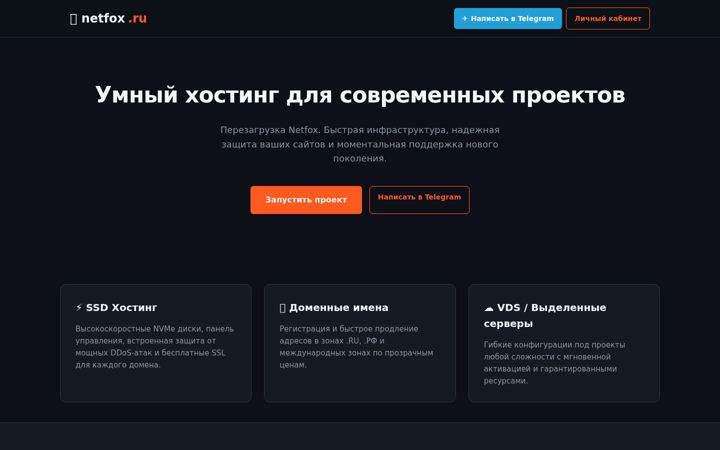 Screenshot of netfox.ru