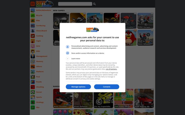 Screenshot of netfreegames.com
