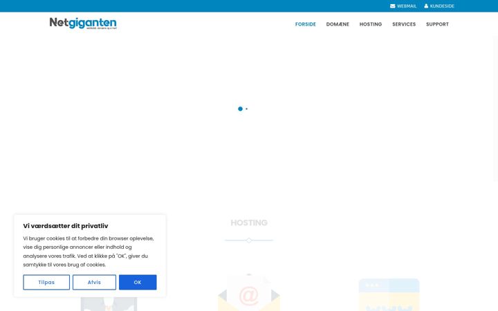 Screenshot of netgiganten.dk