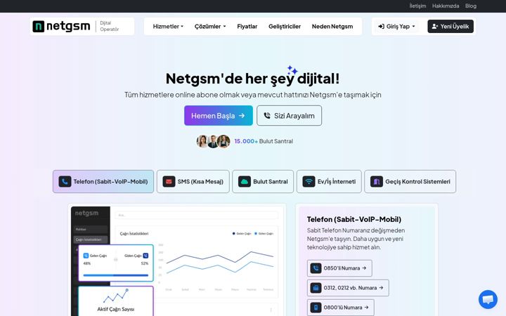 Screenshot of netgsm.com.tr