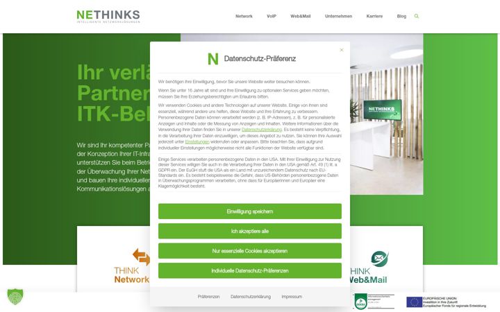 Ekrānuzņēmums no nethinks.com