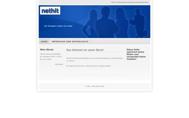 Screenshot of nethit.de