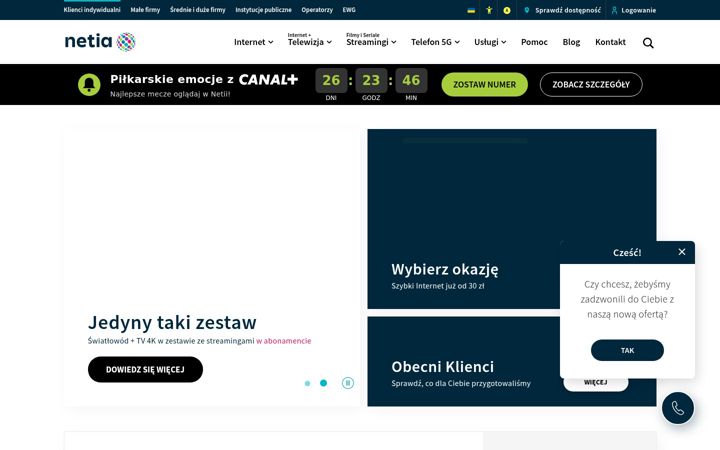 Screenshot of netia.pl