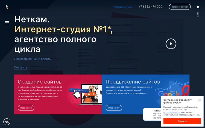 Screenshot of netkam.ru