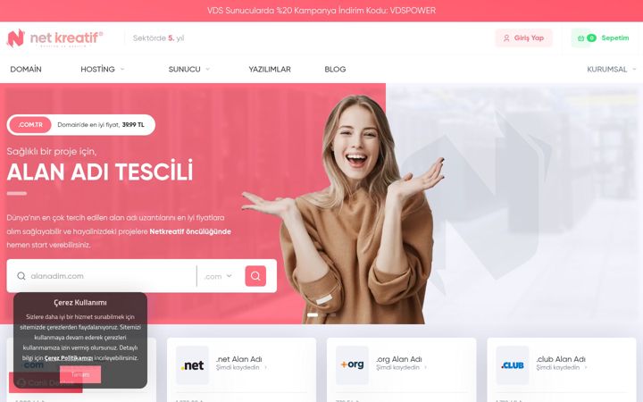 Screenshot of netkreatif.com