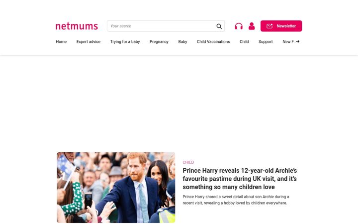 Captură de ecran a netmums.com