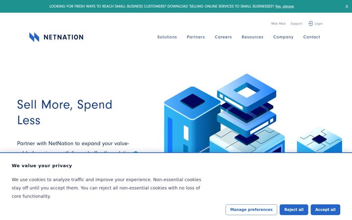 Screenshot of netnation.com