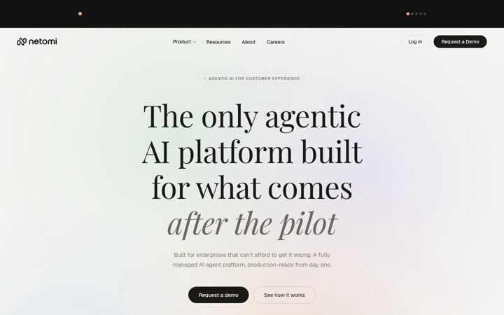 Screenshot von netomi.com