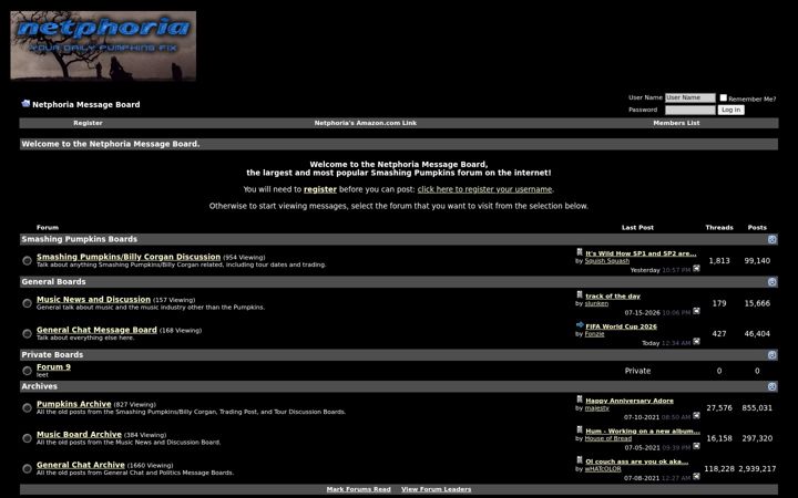 Screenshot of netphoria.org