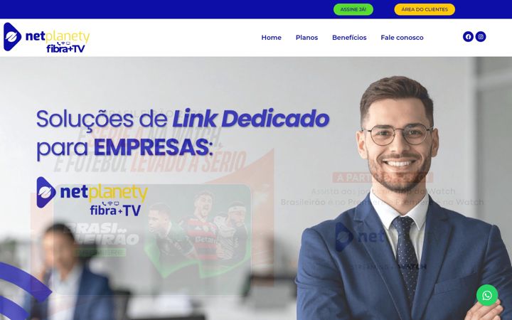 Screenshot of netplanety.com.br