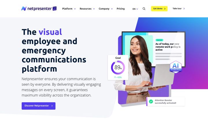 Screenshot of netpresenter.com