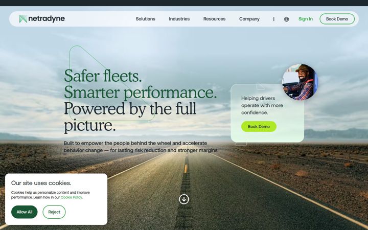 Screenshot of netradyne.com