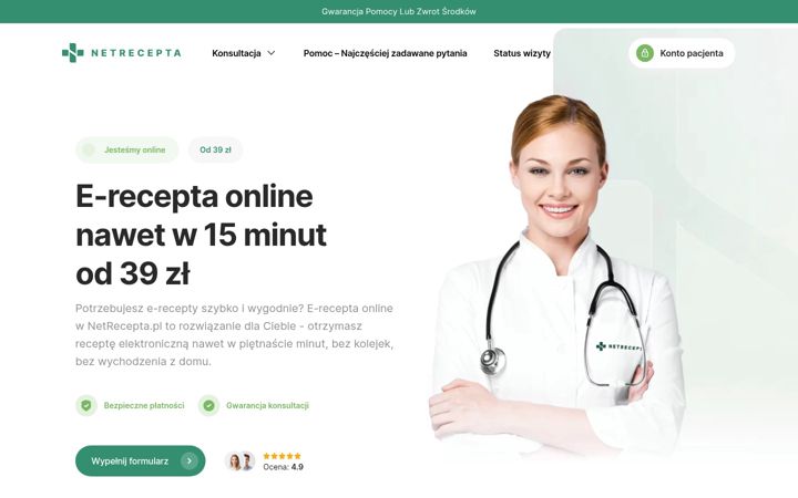 Screenshot of netrecepta.pl