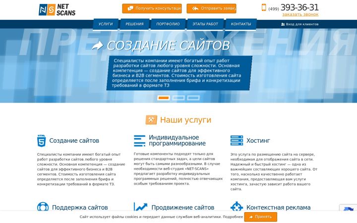 Screenshot of netscans.ru