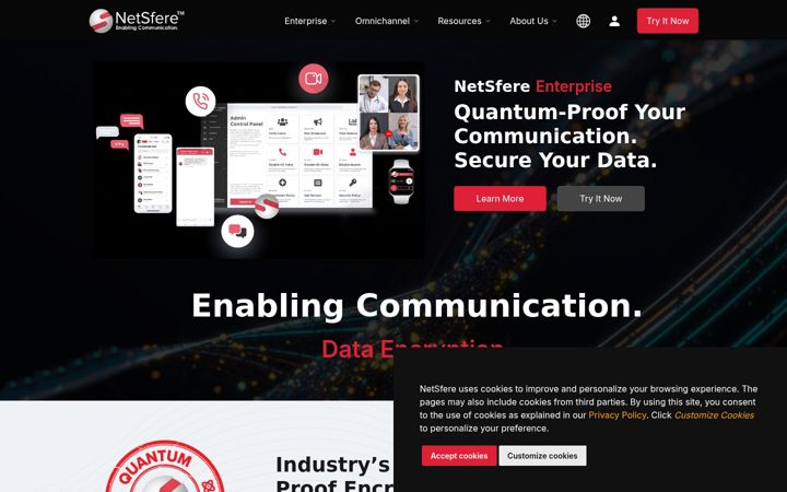 Screenshot of netsfere.com