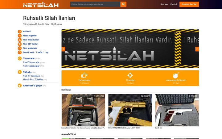 Screenshot of netsilahilan.com