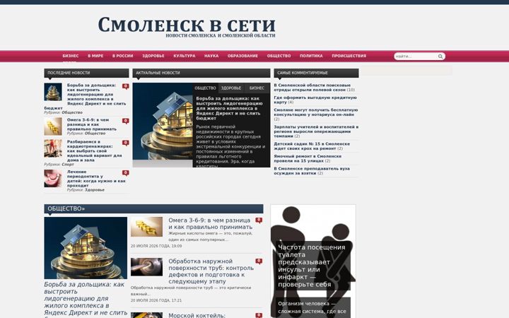 Screenshot of netsmol.ru