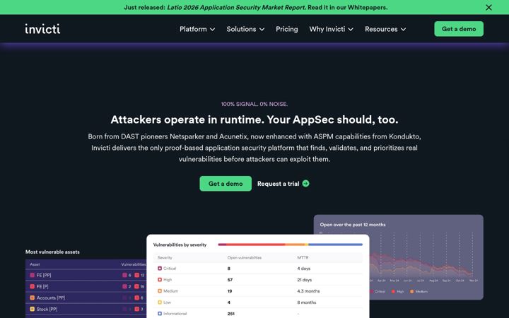 Screenshot of netsparker.com