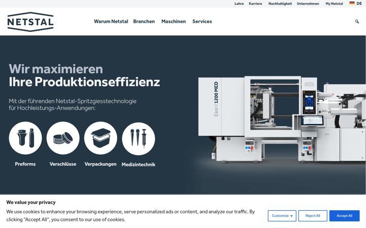 Kuvakaappaus sivustosta netstal.com