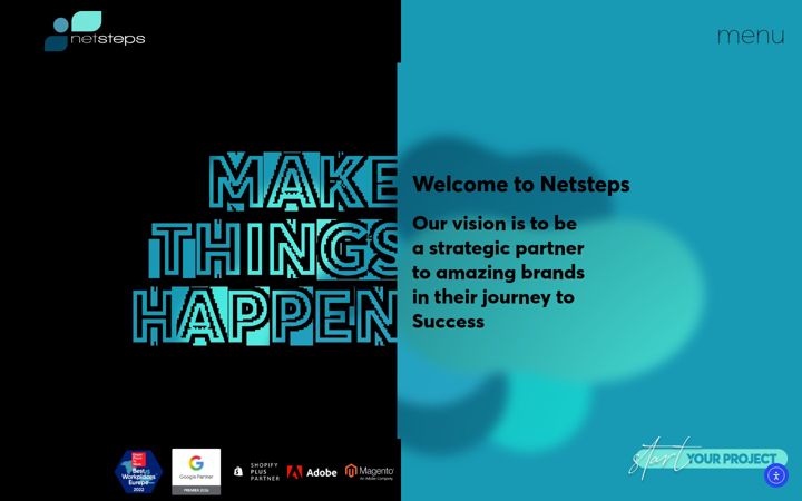 Screenshot of netsteps.gr