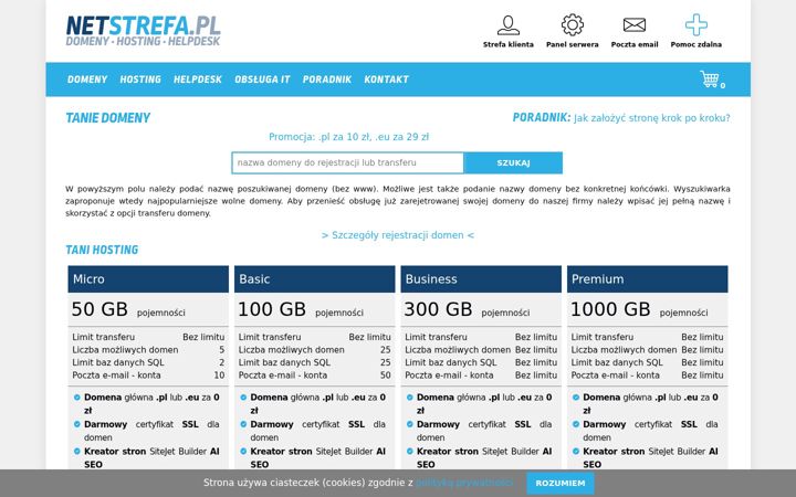 Zrzut ekranu netstrefa.pl